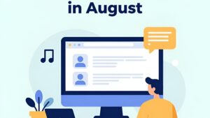 Рабочее пространство с ноутбуком и учебными принадлежностями для запуска онлайн-курса от Денежного Интеллекта